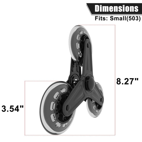 503 Stair Climber Shopping Cart Back Wheels