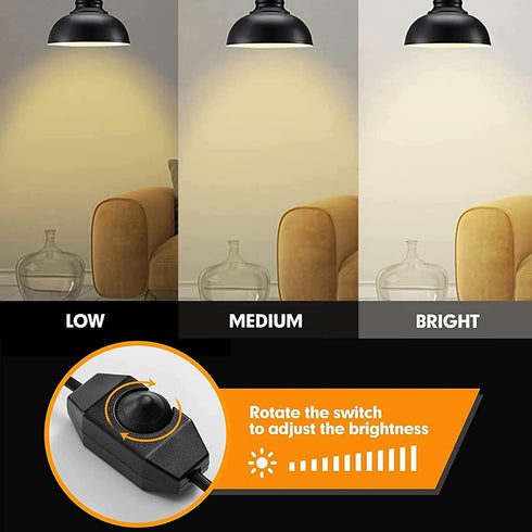 Mikniri Kit,4 Pack E26 E27 12.14FT Dimmable Vintage Plug in Hanging Light Industrial Style Pendant Lighting Lamp Socket
