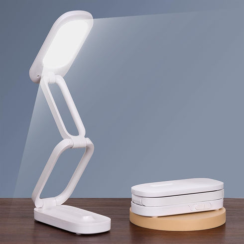 Frog department store Foldable LED Desk Lamp, Rechargeable Battery Operated Portable Light with 3 Brightness