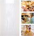 30 Pack 23x12x5 Cm KICHOUSE Kraft Paper Bread Bags with Window, Oil-proof Loaf Pouches for Toast and Baguette Baking