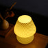 BSOD Mushroom Lamp, Glass Bedside Night Green Table Lamps Murano Vintage Small Nightstand Desklamp Swirl Light for Home