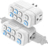 Fosmon Indoor Countdown Timer Outlet, Heavy Duty Plug in Light Timers for Appliances, 15A/1875W, 2PACK