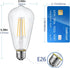 Energetic ST19 Vintage LED Edison Bulbs, 60 Watt Equivalent, ST64 LED Filament Bulbs, CRI 95+, Daylight 5000K, Non-Dimmable, E26 Standard Base, UL Listed, 4 Pack by Energetic Lighting