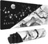 Black White Japanese Cherry Blossom Gaming Mouse Pad, 31.5 X 11.8 Inch XL Pink Cool Design Big Mousepad for Home Office