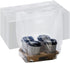 100 4-Cup 9"L 17"H Packaging DEAYOU PCS Large Handle Drinking Poly Bag, Clear Cup Carrier for Coffee Tray, x Plastic