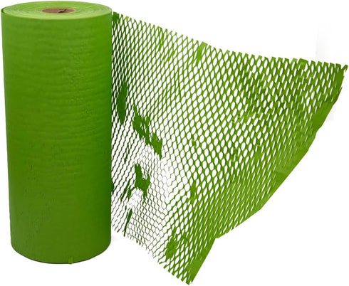 JAM PAPER Honeycomb Packing Paper Roll - 12" x 328' - Emerald