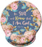 Bible Quote Mouse Pad, Be Still and Know That I am God - Psalm 46:10 Watercolor Floral Mousepad with Wrist Support