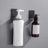 MOTOULAX Bottle Dispenser Holder, Stainless Steel Hand Sanitizer Hanging Rack, Wall Mounted Pump, Hand Holder, Adhesive