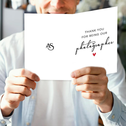Amorista Thank You Card Gifts for Photographer, Simple Appreciation Gifts for Photographers,Thank You for Being Our