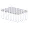 PATIKIL 60Pcs 45ml Plastic Test Tube with Screw Caps - 140x25mm Tubes for Scientific Experiments, Party Decoration