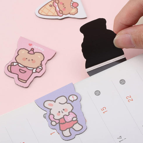 Magnetic Bookmarks, 12Pcs Magnet Bookmark Clips for Kids and Women