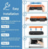 MxVol Compatible 30X 30A Toner Cartridge Replacement for HP CF230A CF230X for HP Laserjet Pro M203dw (2-Pack)