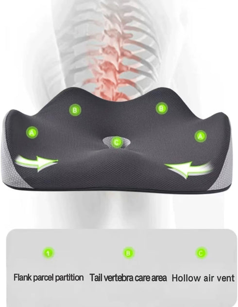 MGEMJMJ Memory Foam Seat Chair Cushion, Comfortable and Breathable Seat Cushion for Office Chair, Ergonomic Large Seat