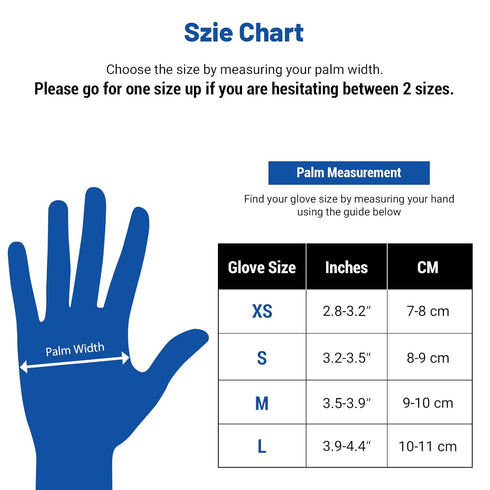 JMU Nitrile Gloves, 200 Count Disposable Latex-Free Small, 3.5 Mil, Violet Blue