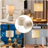 Axrivonte Set 2,Linen Lampshades,10.24" 10.24" 7.48" Beige Lamp shades of Drum Top x Bottom x High Small Lamp Shade