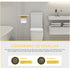 Bathroom Wall Mounted Marble Tissue Roll Holder with Shelf Modern Design for Keys Phone Items Stylish Toilet Paper
