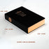 Thick Journal, Hardcover Notebook with Black Soft Faux Leather Cover, 416 Pages, A5 Blank Premium Papers with Golden
