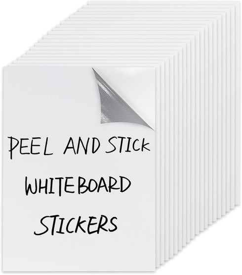 Dry Erase Board Sticker - 8.3''x11.7'' Removable Sheets - Fridge Dry Erase Paper for Wall/Desk/Refrigerator (White-20