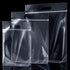 Clabby Clear Zipper Storage Bags, Expandable Bottom Plastic Bags with Carry Handle for Clothes, Food, Crafts (36 Pieces)