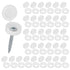 M METERXITY 100-Pack Plastic Hinged Screw Cover Caps, 6mm Shutter Screws with Caps, Fold