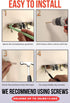 Upgraded Mop and Broom Holder Wall Mount, 5 Racks 4 Hooks, Stainless Steel Organizer for Closet, Garage, Kitchen