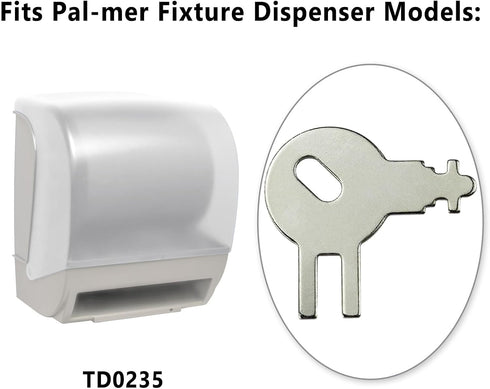 1PCS 70WM1 83TR 87T Dispenser Key Replacement for to-rk Paper Towel Dispensers Models Fits Von Dr-ehle Pal-mer