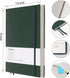 B5 College Ruled Notebooks, 2 Pack, 376 Numbered Pages, 100gsm Thick Lined Paper, Soft PU Leather Cover