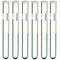 6 Pack - 20x150mm Pyrex Glass Test Tubes with Rim and Marking Spot