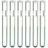 6 Pack - 20x150mm Pyrex Glass Test Tubes with Rim and Marking Spot