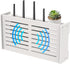 OVECIOPO Router Shelf Wall Mount WiFi Router Box Hider Modem Cover with Cable