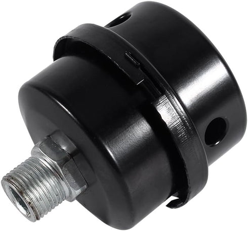 3/8" Central Pneumatic Compressor Parts Air Compressor Silencer Black Iron Intake Filter
