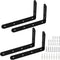 Luomorgo 4 Pcs L Brackets for Shelves, Heavy Duty Stainless Steel L Shaped
