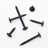 70pcs #8 × 2” Modified Truss Head Wood Screws, Phillips Drive, Black Screws with Screwdriver Bit