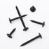 140pcs #8 × 3/4” Modified Truss Head Wood Screws - Phillips Drive, Black Wood Screws with Screwdriver Bit