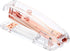 PATIKIL Acrylic Stapler, Portable Stylish Manual Desktop Stapler for Classroom, Home, Office Desk, Rose Gold