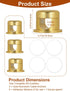Rkoyes 3 Pack, Wider Base Strong Adhesive Desk Cord Holder Aluminum Gold Screw-top Cord Holder for Nightstand, Cable