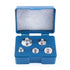 105g Total Scale Balance Calibration Weight Set, 5g 10g 20g*2 50g Chrome Steel Weights with Tweezers for Lab
