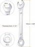 uxcell Thin Combination Wrench with Offset 6-Point End and Angled Open End, Metric Mirror-Chrome Plated High Carbon Steel, for Household Repairs, 8mm, 2 Pcs by uxcell