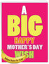 NobleWorks Jumbo Card for Mother's Day (8.5 x 11 Inch) - Big Words of Appreciation - Funny Card, Big Mother's Day Wish