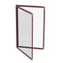 12 Pcs Menu Covers, 8.5x14 Legal Size, 2 Page 4 View menu