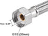 uxcell Faucet Supply Line Connector G1/2 Female x G1/2 Male 16 Inch Length 304 Stainless Steel Hose 2Pcs