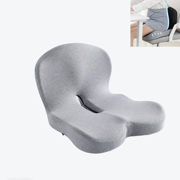 ZyClixtraz Seat Cushion for Office Workers,Memory Foam L-Shaped Integrated Seat Cushions,Orthopedic Cushion, Breathable