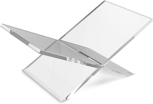 Acrylic Book Stand-Open and Closed Bookstand for Display Stand and Reading Coffee