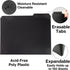 Dunwell Plastic Black 3-Tab Folders, 12 Pack Sturdy File Folders for 8.5x11 Documents