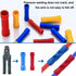 smseace 210PCS Wire Butt Connectors - Insulated Electrical Butt Splice Connectors with Wire Stripper Crimping Tool