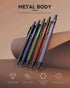 Four Candies 5PCS Metal Mechanical Pencil Set, 0.7mm with Dual Spring, Vintage Barrels, 240 HB #2 Lead Refills