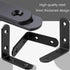 LOSYHU 20 2.5''x 2.5'' 80 3MM PCS Black Corner Brace Heavy Duty L Bracket Corner Braces with pcs Screws, Thic Kness