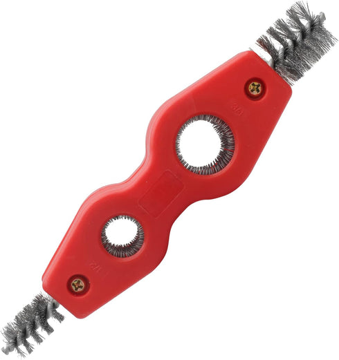 4-in-1 Copper Tubing Brush, Steel Bristles, Deburring Tool for Plumbing Installation, Soldering, and Copper Pipes