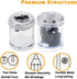 Manual Double Holes Pencil Sharpener, Metal Sharp Blade for Regular and Colored Pencils