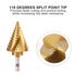 COMOWARE Hex Shank HSS Step Drill Bit, 10 Step Sizes for Metal, Stainless Steel, and Wood